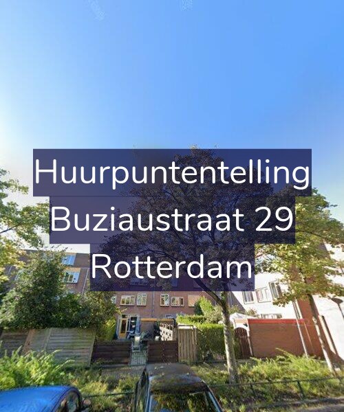 Foto gevel Huurpuntentelling voor Buziaustraat 29, Rotterdam