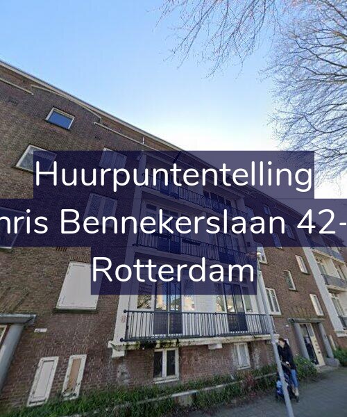 Foto gevel Huurpuntentelling voor Chris Bennekerslaan 42-D, Rotterdam