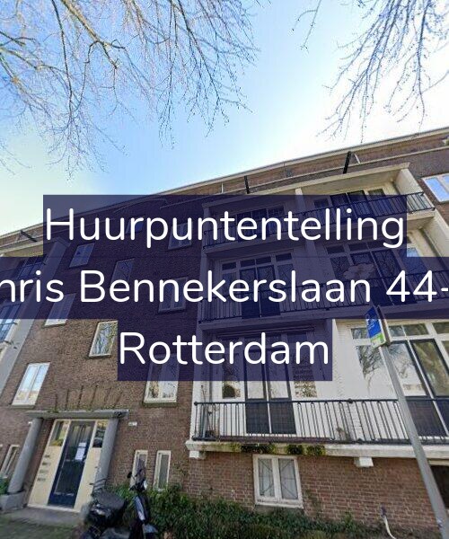 Foto gevel Huurpuntentelling voor Chris Bennekerslaan 44-B, Rotterdam