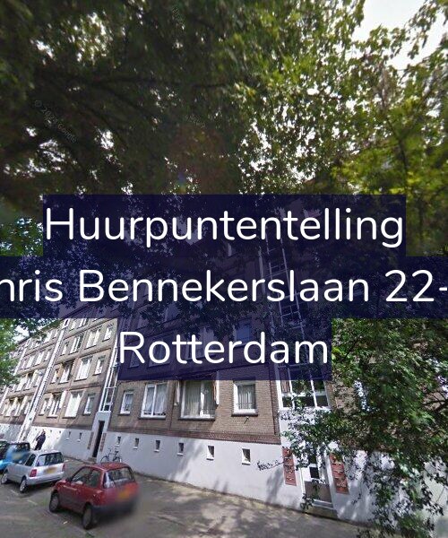 Foto gevel Huurpuntentelling voor Chris Bennekerslaan 22-A, Rotterdam