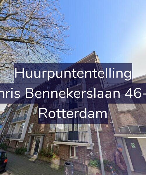 Foto gevel Huurpuntentelling voor Chris Bennekerslaan 46-D, Rotterdam