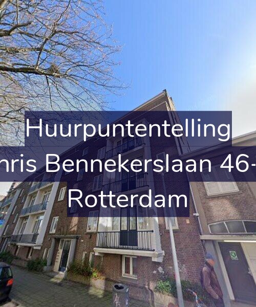 Foto gevel Huurpuntentelling voor Chris Bennekerslaan 46-B, Rotterdam
