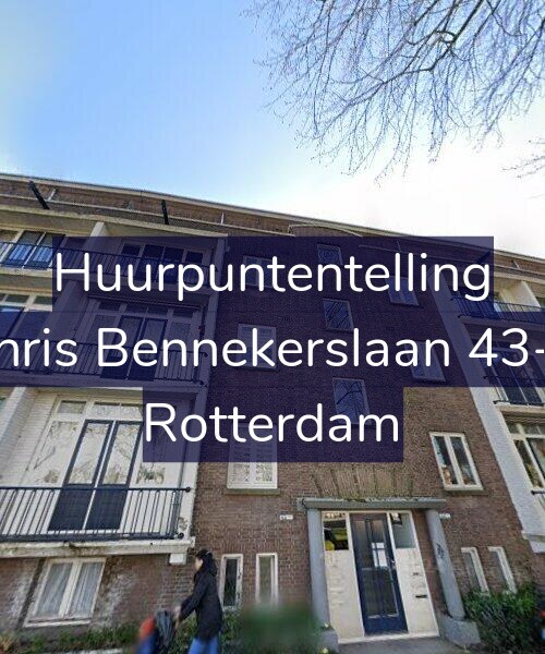 Foto gevel Huurpuntentelling voor Chris Bennekerslaan 43-C, Rotterdam