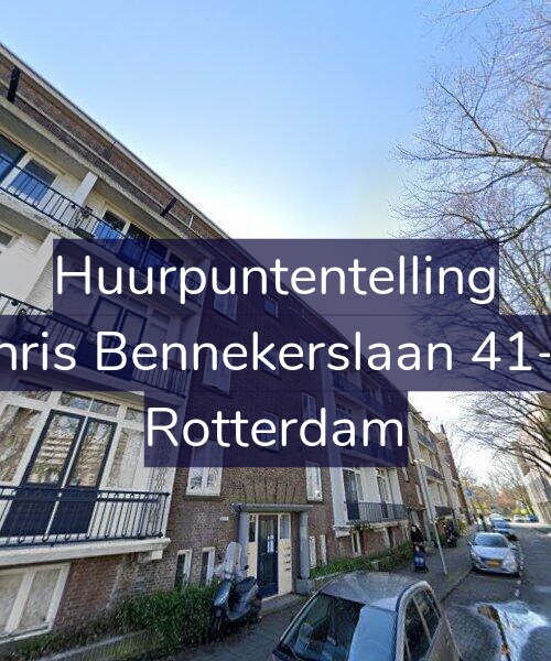 Foto gevel Huurpuntentelling voor Chris Bennekerslaan 41-D, Rotterdam