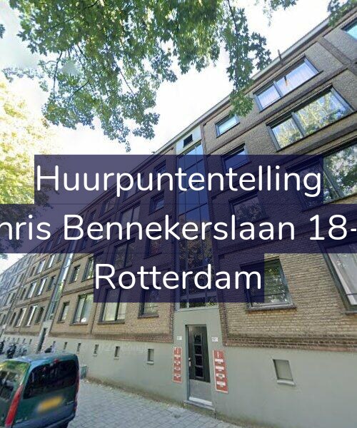 Foto gevel Huurpuntentelling voor Chris Bennekerslaan 18-C, Rotterdam