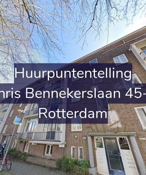 Foto gevel Huurpuntentelling voor Chris Bennekerslaan 45-A, Rotterdam