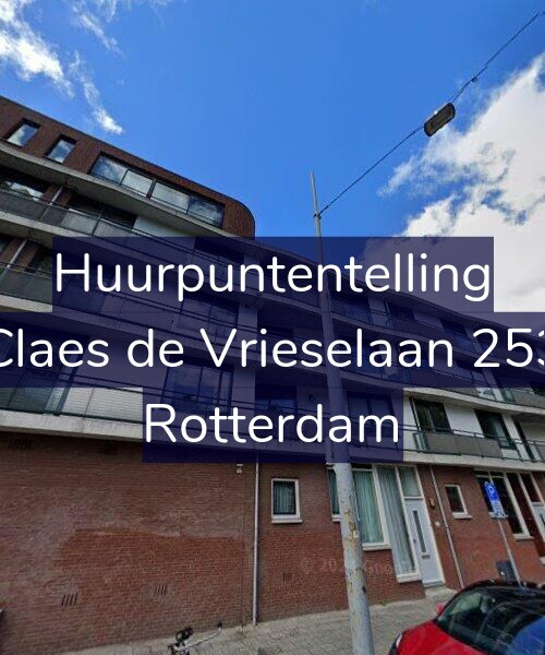 Foto gevel Huurpuntentelling voor Claes de Vrieselaan 253, Rotterdam