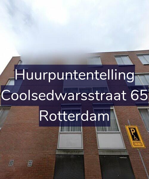 Foto gevel Huurpuntentelling voor Coolsedwarsstraat 65, Rotterdam