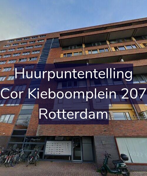 Foto gevel Huurpuntentelling voor Cor Kieboomplein 207, Rotterdam