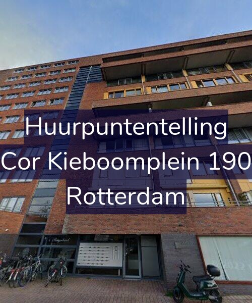 Foto gevel Huurpuntentelling voor Cor Kieboomplein 190, Rotterdam
