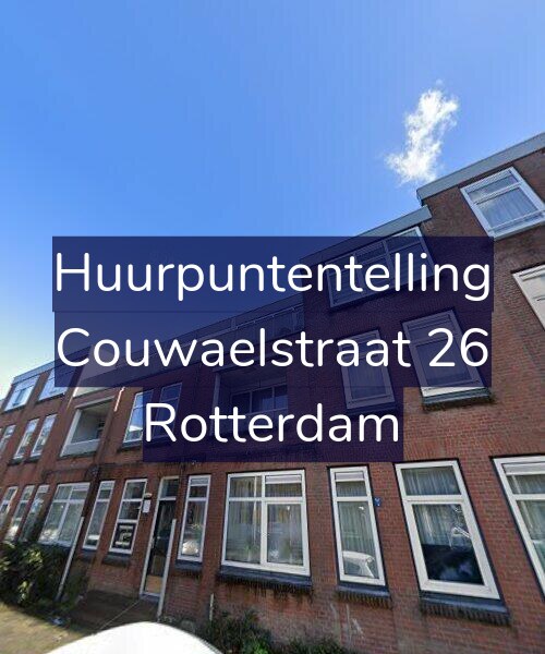 Foto gevel Huurpuntentelling voor Couwaelstraat 26, Rotterdam