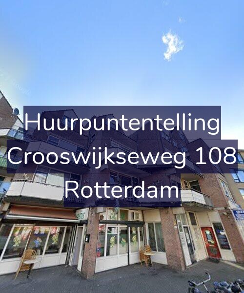 Foto gevel Huurpuntentelling voor Crooswijkseweg 108, Rotterdam