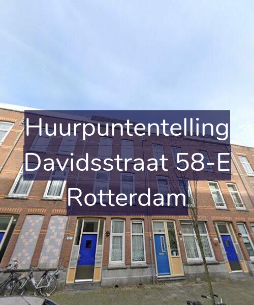 Foto gevel Huurpuntentelling voor Davidsstraat 58-E, Rotterdam