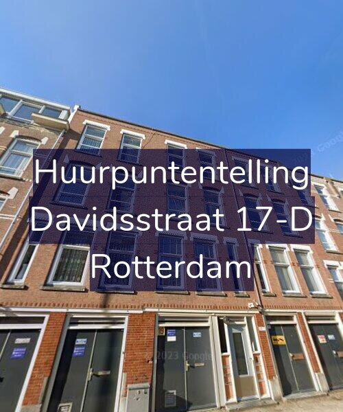 Foto gevel Huurpuntentelling voor Davidsstraat 17-D, Rotterdam
