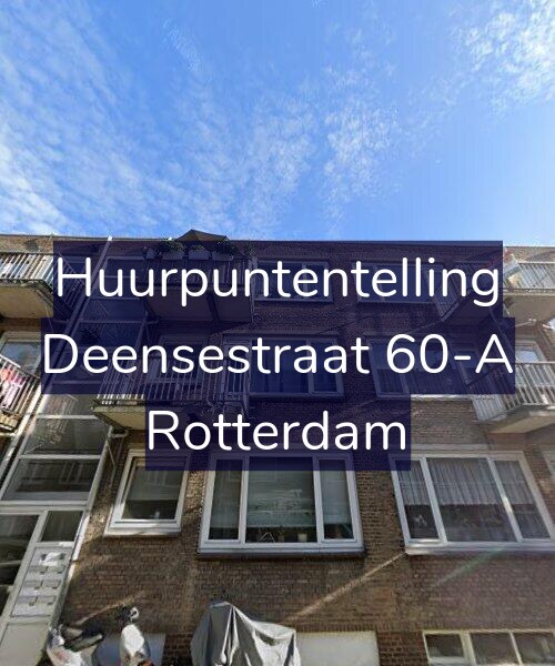 Foto gevel Huurpuntentelling voor Deensestraat 60-A, Rotterdam