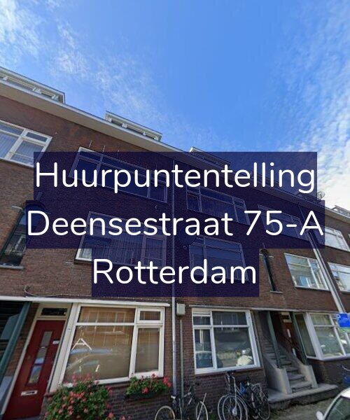 Foto gevel Huurpuntentelling voor Deensestraat 75-A, Rotterdam