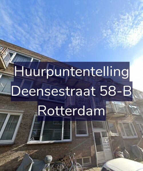 Foto gevel Huurpuntentelling voor Deensestraat 58-B, Rotterdam