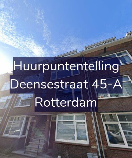 Foto gevel Huurpuntentelling voor Deensestraat 45-A, Rotterdam
