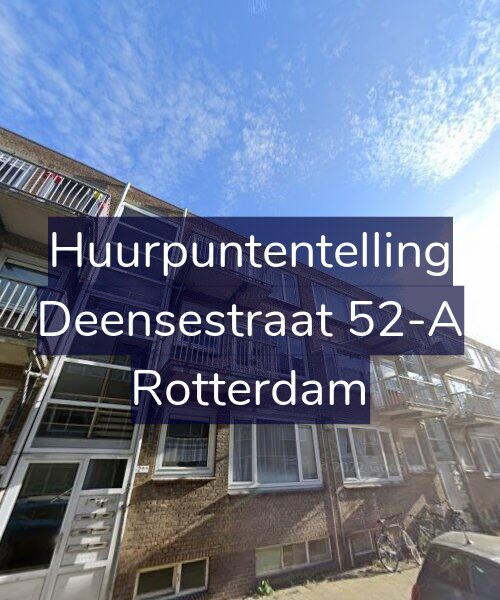 Foto gevel Huurpuntentelling voor Deensestraat 52-A, Rotterdam