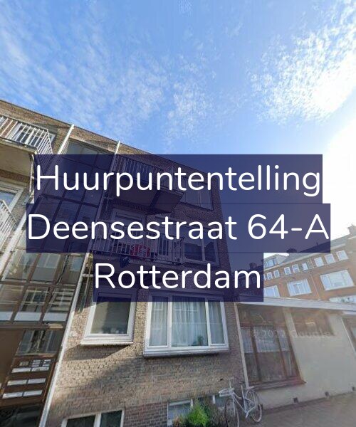 Foto gevel Huurpuntentelling voor Deensestraat 64-A, Rotterdam