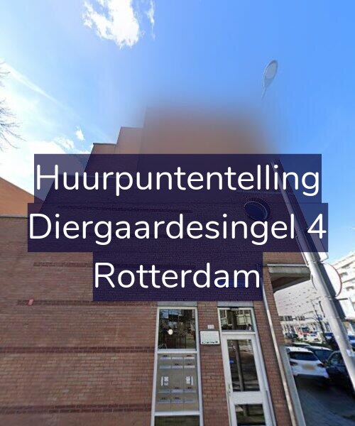Foto gevel Huurpuntentelling voor Diergaardesingel 4, Rotterdam