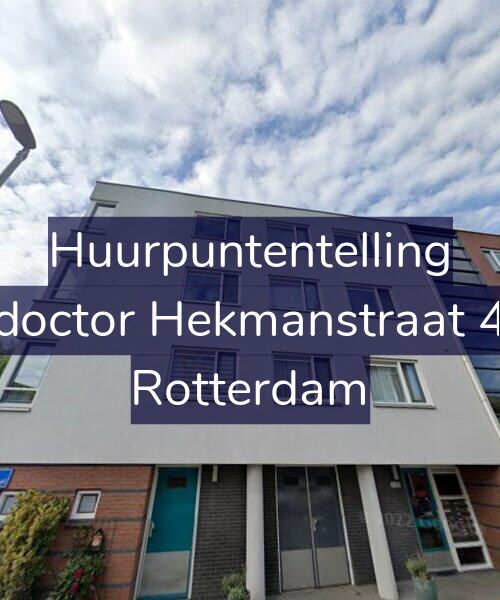 Foto gevel Huurpuntentelling voor doctor Hekmanstraat 4, Rotterdam