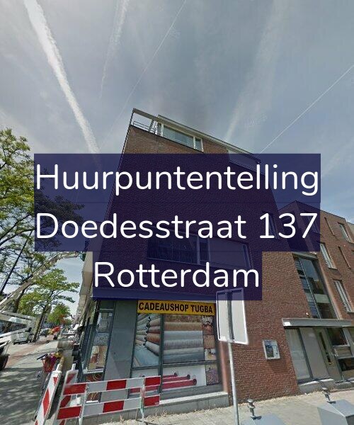 Foto gevel Huurpuntentelling voor Doedesstraat 137, Rotterdam