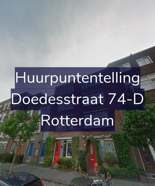 Foto gevel Huurpuntentelling voor Doedesstraat 74-D, Rotterdam
