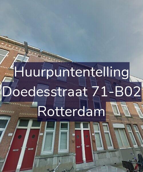 Foto gevel Huurpuntentelling voor Doedesstraat 71-B02, Rotterdam