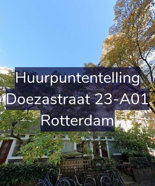 Foto gevel Huurpuntentelling voor Doezastraat 23-A01, Rotterdam