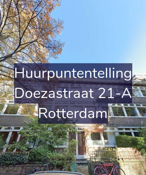 Foto gevel Huurpuntentelling voor Doezastraat 21-A, Rotterdam