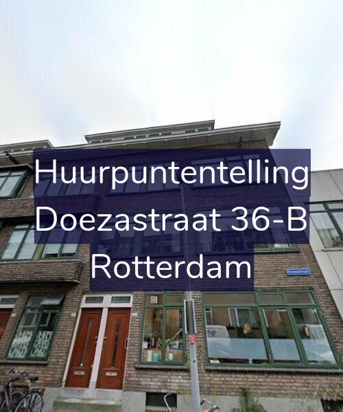 Foto gevel Huurpuntentelling voor Doezastraat 36-B, Rotterdam