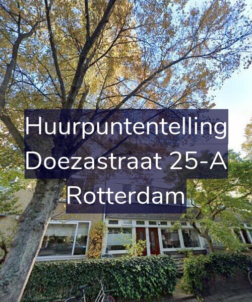 Foto gevel Huurpuntentelling voor Doezastraat 25-A, Rotterdam