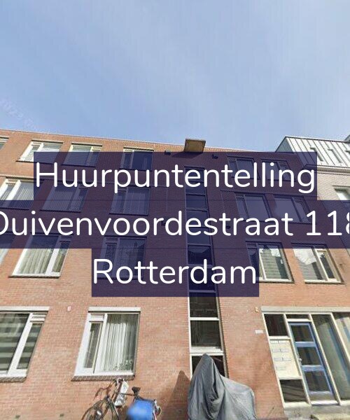 Foto gevel Huurpuntentelling voor Duivenvoordestraat 118, Rotterdam