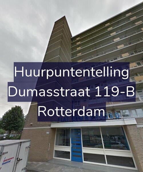 Foto gevel Huurpuntentelling voor Dumasstraat 119-B, Rotterdam