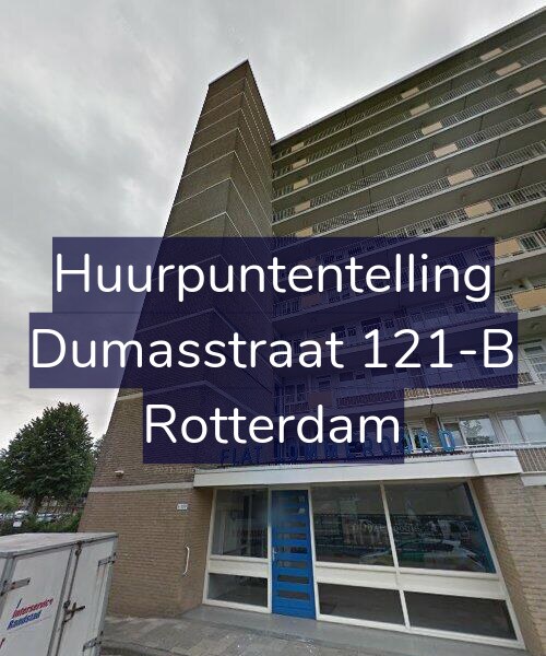 Foto gevel Huurpuntentelling voor Dumasstraat 121-B, Rotterdam