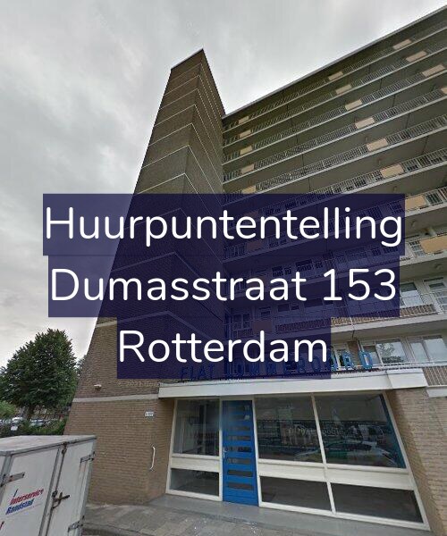 Foto gevel Huurpuntentelling voor Dumasstraat 153, Rotterdam
