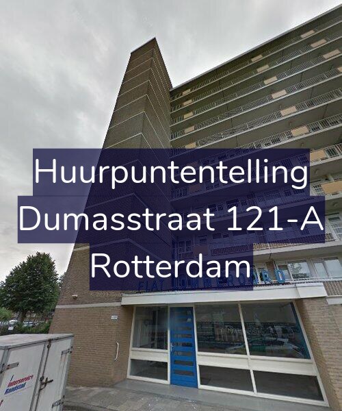 Foto gevel Huurpuntentelling voor Dumasstraat 121-A, Rotterdam