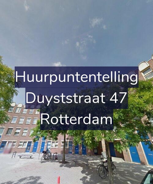 Foto gevel Huurpuntentelling voor Duyststraat 47, Rotterdam