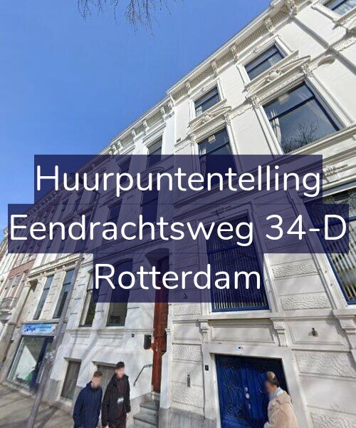 Foto gevel Huurpuntentelling voor Eendrachtsweg 34-D, Rotterdam