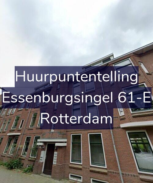 Foto gevel Huurpuntentelling voor Essenburgsingel 61-E, Rotterdam