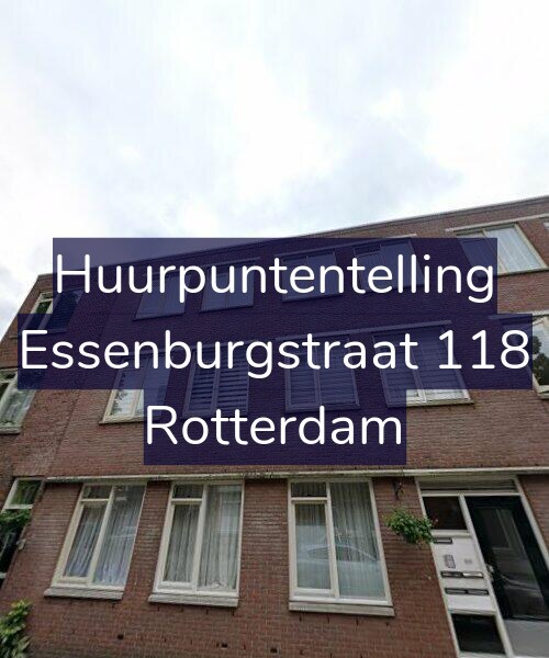 Foto gevel Huurpuntentelling voor Essenburgstraat 118, Rotterdam