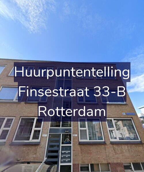 Foto gevel Huurpuntentelling voor Finsestraat 33-B, Rotterdam