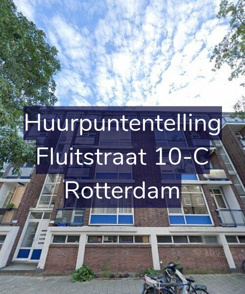 Foto gevel Huurpuntentelling voor Fluitstraat 10-C, Rotterdam