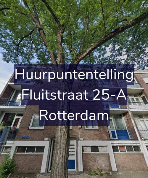 Foto gevel Huurpuntentelling voor Fluitstraat 25-A, Rotterdam