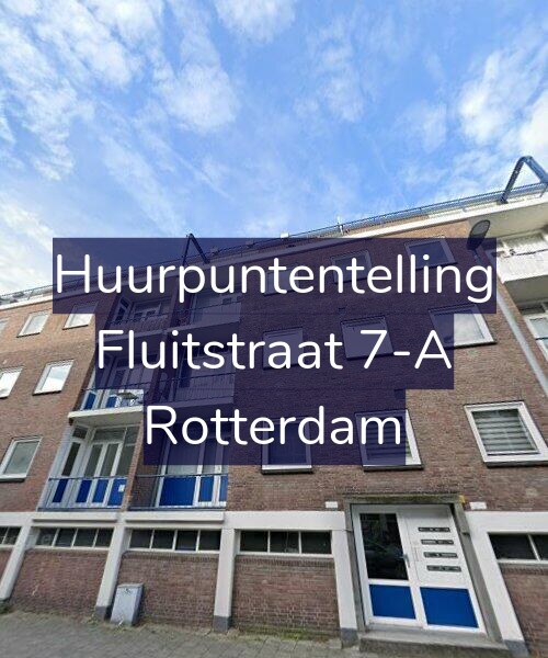 Foto gevel Huurpuntentelling voor Fluitstraat 7-A, Rotterdam
