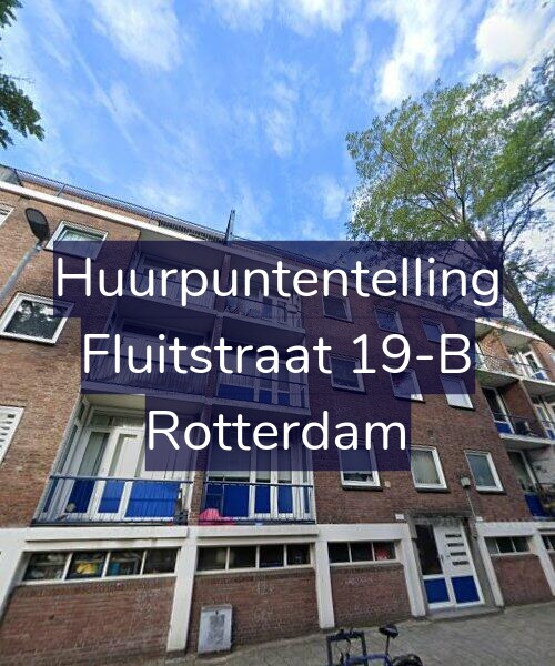 Foto gevel Huurpuntentelling voor Fluitstraat 19-B, Rotterdam