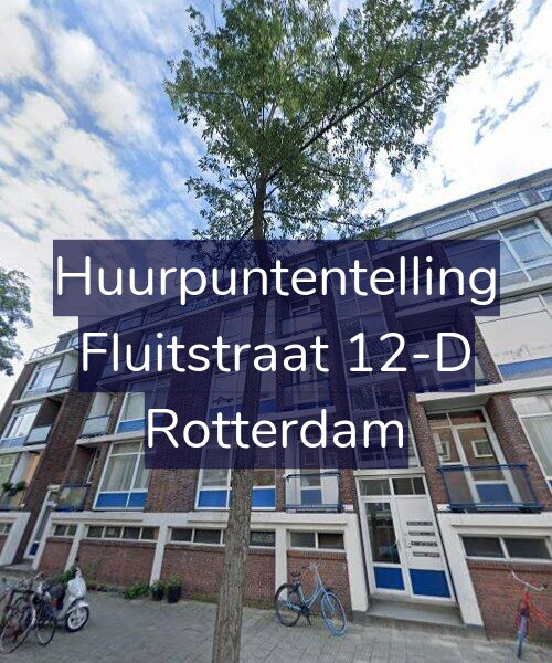 Foto gevel Huurpuntentelling voor Fluitstraat 12-D, Rotterdam