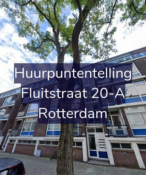Foto gevel Huurpuntentelling voor Fluitstraat 20-A, Rotterdam