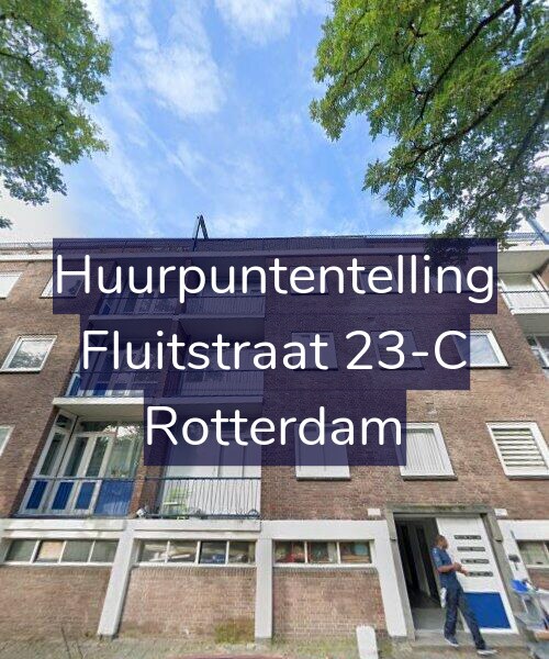 Foto gevel Huurpuntentelling voor Fluitstraat 23-C, Rotterdam